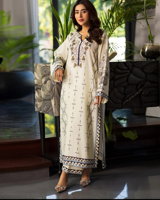 Digital Printed 2pc Co-Ord Set (Pret) - 101