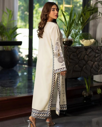 Digital Printed 2pc Co-Ord Set (Pret) - 101