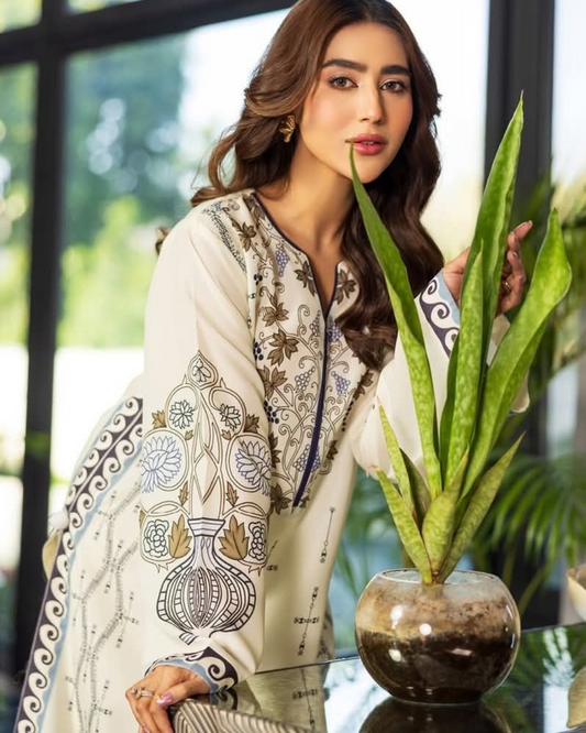 Digital Printed 2pc Co-Ord Set (Pret) - 101