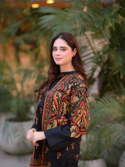 Digital Printed 2pc Co-Ord Set (Pret) - 102