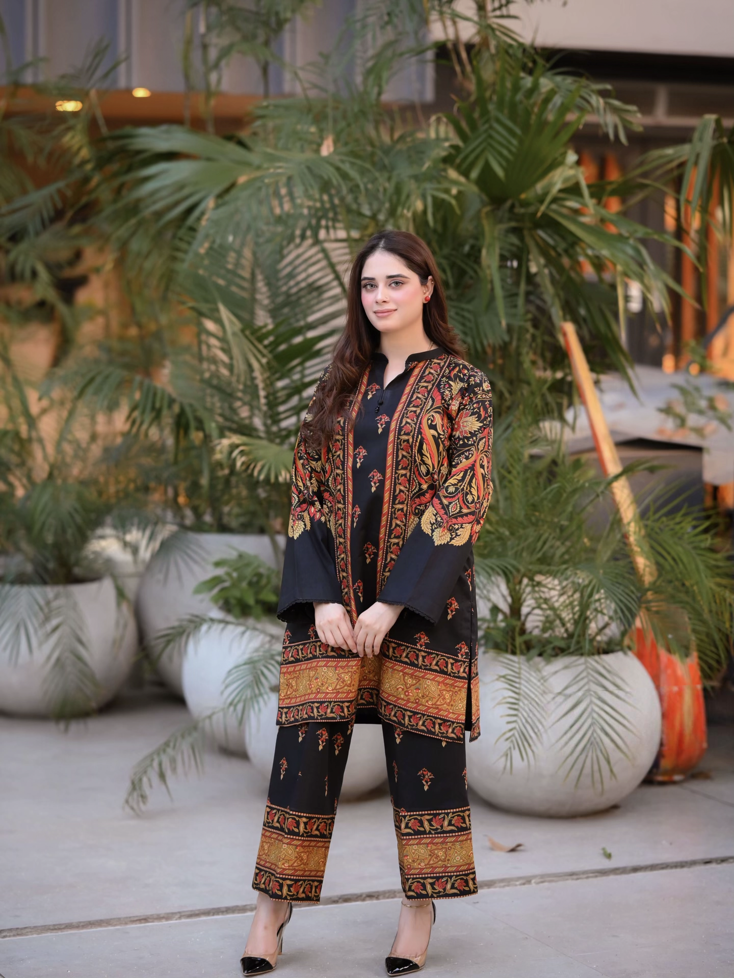 Digital Printed 2pc Co-Ord Set (Pret) - 102