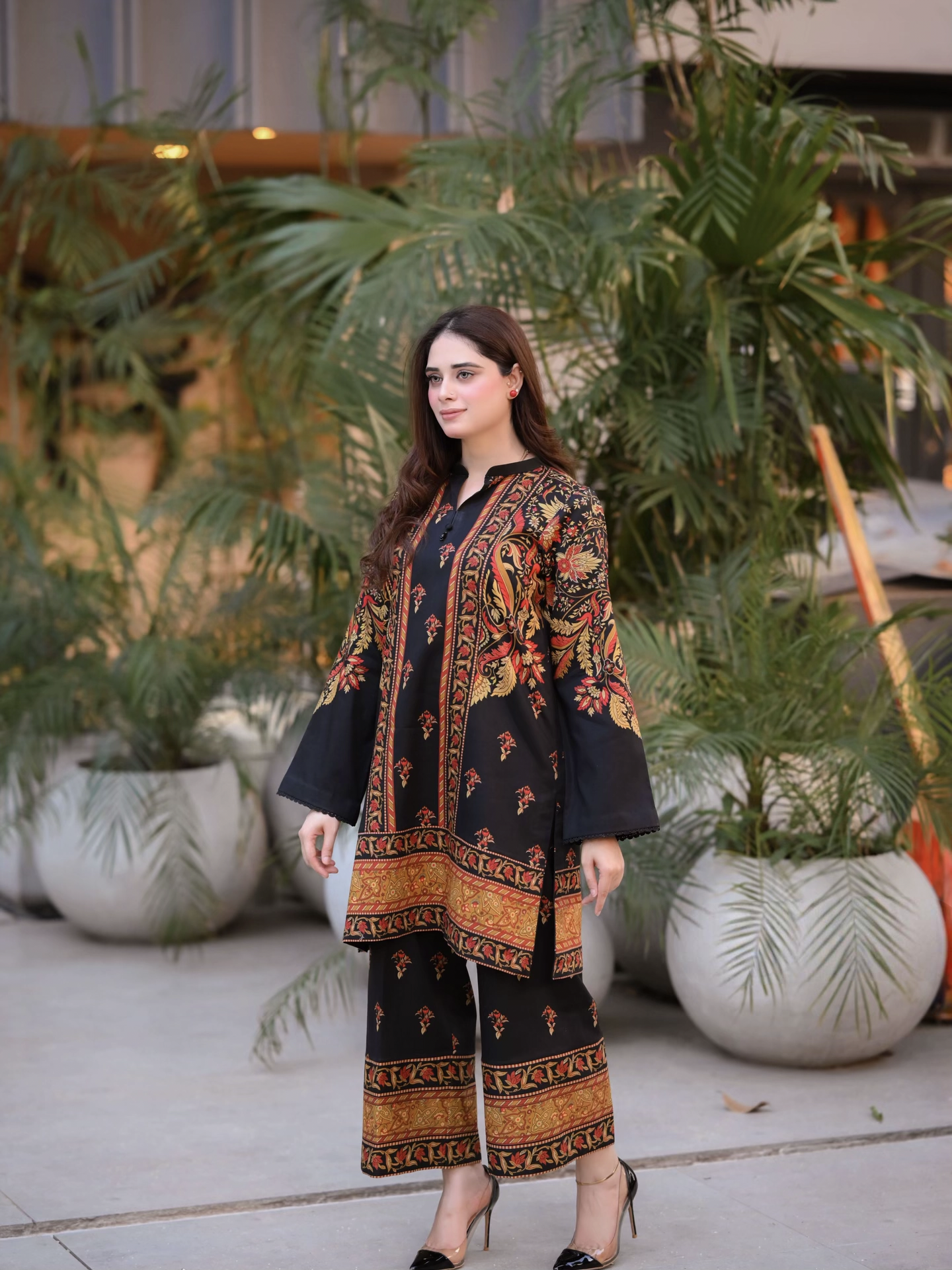 Digital Printed 2pc Co-Ord Set (Pret) - 102