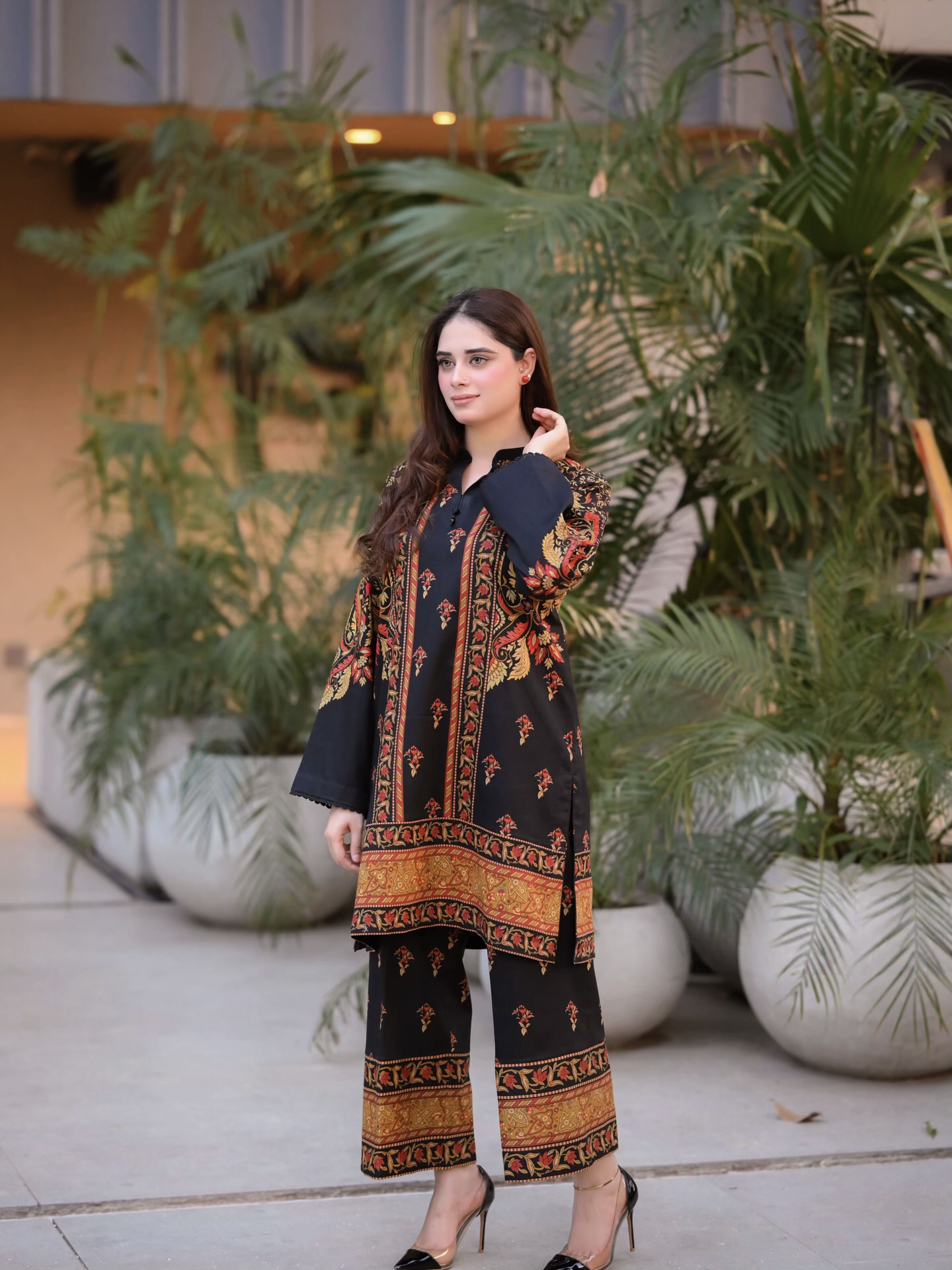 Digital Printed 2pc Co-Ord Set (Pret) - 102