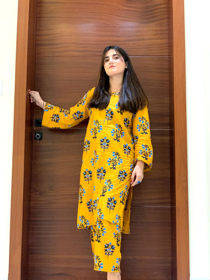 Patel Flower Lawn 2pc Suit