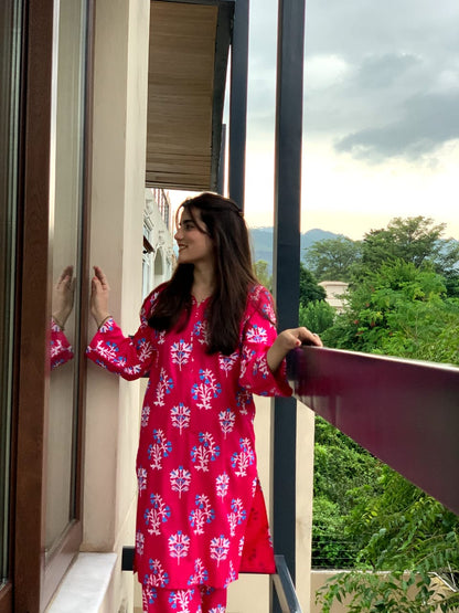 Patel Flower Lawn 2pc Suit