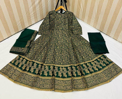 Fancy Maxi Silk Printed 3pc