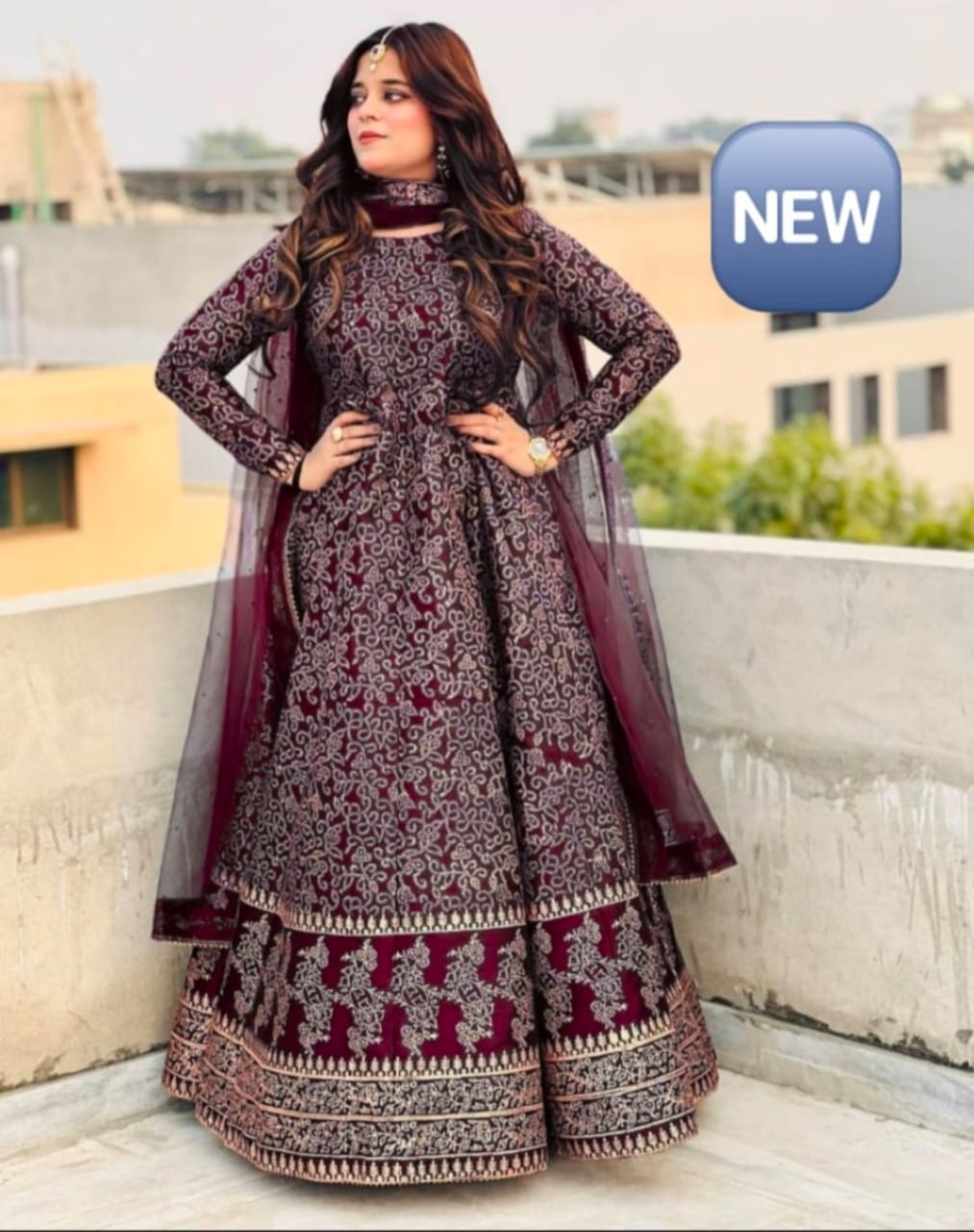 Fancy Maxi Silk Printed 3pc