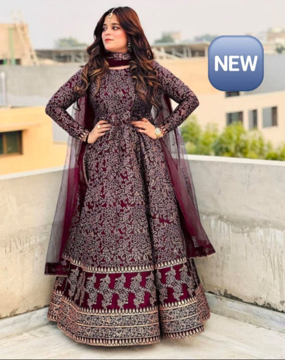 Fancy Maxi Silk Printed 3pc