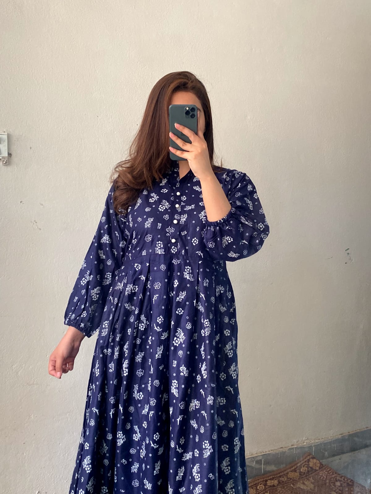 Fancy Long Frock Lawn 2pcs